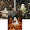 3-Pack Halloween Diamond Painting Kits for Adults – Ghosts Full Drill Round Diamond Art Set (12x16 Inch) DIY Gem Craft Kits for Home Wall Decor & Seasonal Gift